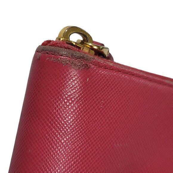 Prada Leather Wallet Continental Bow Pink - Picture 4 of 11